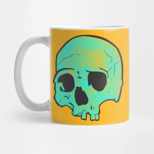 Cyan Skull Mug